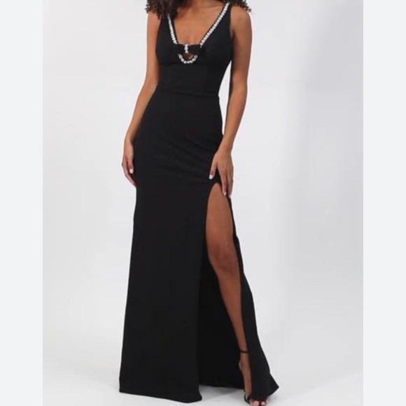 city studio maxi dress NEW City Studio Satin Bustier Maxi Dress in Aqua XXS